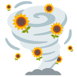 sunflower and tornado