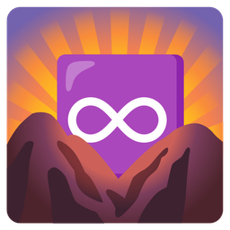 sunrise over mountains and infinity