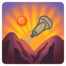 sunrise over mountains and lacrosse
