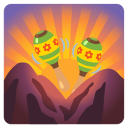 sunrise over mountains and maracas