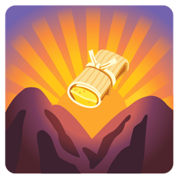 sunrise over mountains and tamale