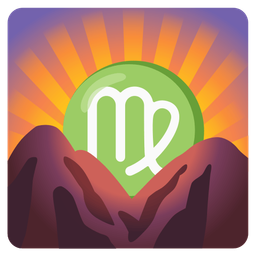 sunrise over mountains and Virgo