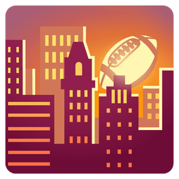 sunset and american football