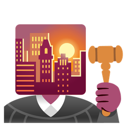 sunset and balance scale