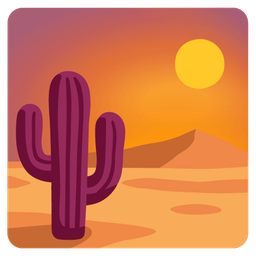 sunset and cactus