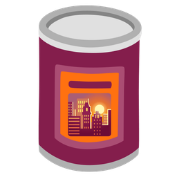 sunset and canned food