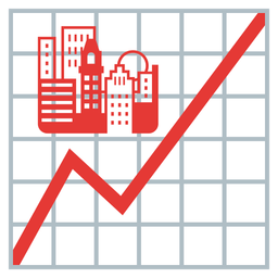 sunset and chart increasing