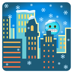 sunset and cold face