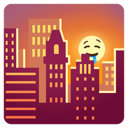 sunset and drooling face