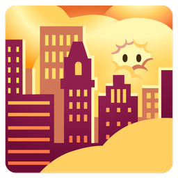 sunset and face in clouds