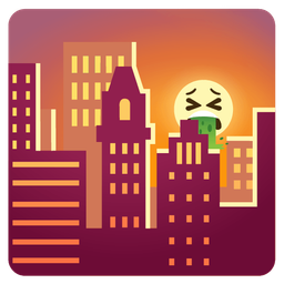 sunset and face vomiting