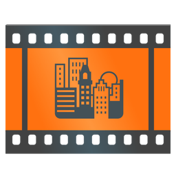 sunset and film frames