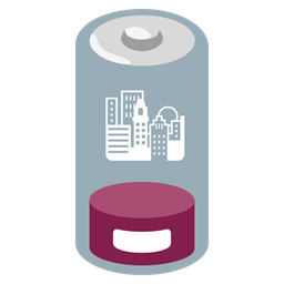 sunset and low battery