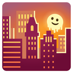 Sunset and Melting face