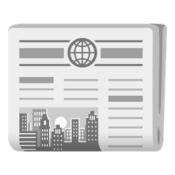 sunset and newspaper