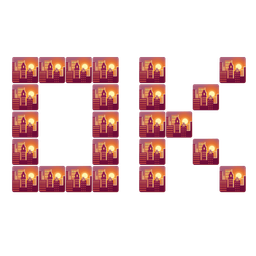 sunset and OK button