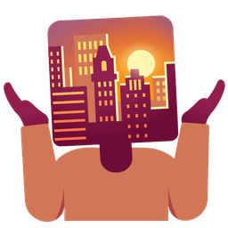 sunset and person shrugging