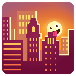 Sunset and Zany face