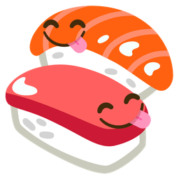 Sushi and Face savoring food