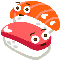 Sushi and Flushed face