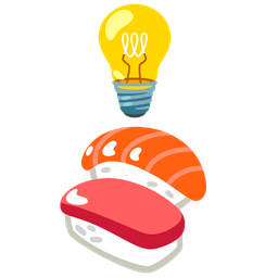 Sushi and Light bulb