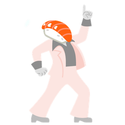 Sushi and Mirror ball