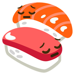 Sushi and Pensive face