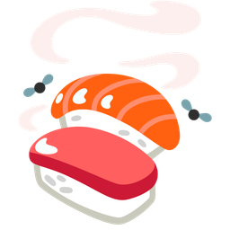 Sushi and Pile of poo