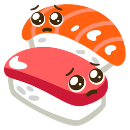 Sushi and Pleading face
