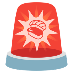 Sushi and Police car light