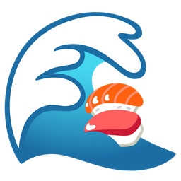 Sushi and Water wave