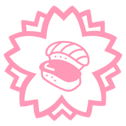 Sushi and White flower