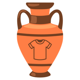 t-shirt and amphora