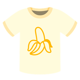 t-shirt and banana