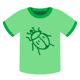 t-shirt and beetle