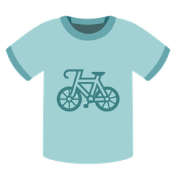 t-shirt and bicycle