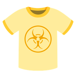 t-shirt and biohazard