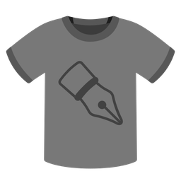 t-shirt and black nib