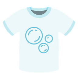 t-shirt and bubbles