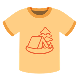 t-shirt and camping