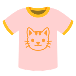t-shirt and cat face