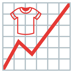 t-shirt and chart increasing