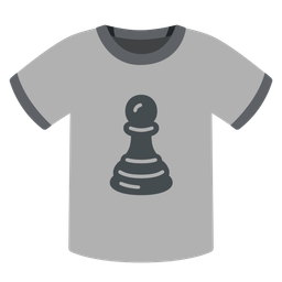 t-shirt and chess pawn