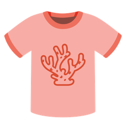 t-shirt and coral