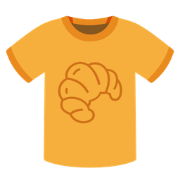 t-shirt and croissant