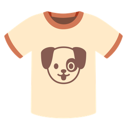 t-shirt and dog face