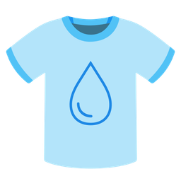 t-shirt and droplet