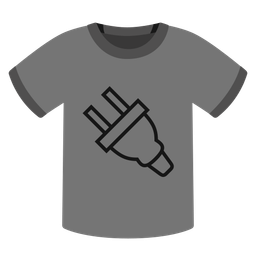 t-shirt and electric plug