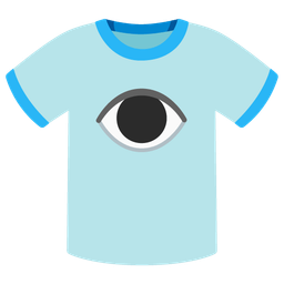 t-shirt and eye