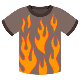 t-shirt and fire